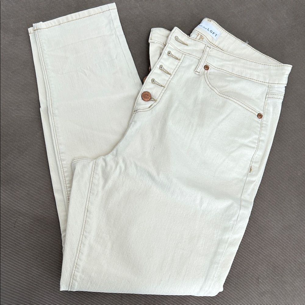 Loft Women’s Cream Jeans